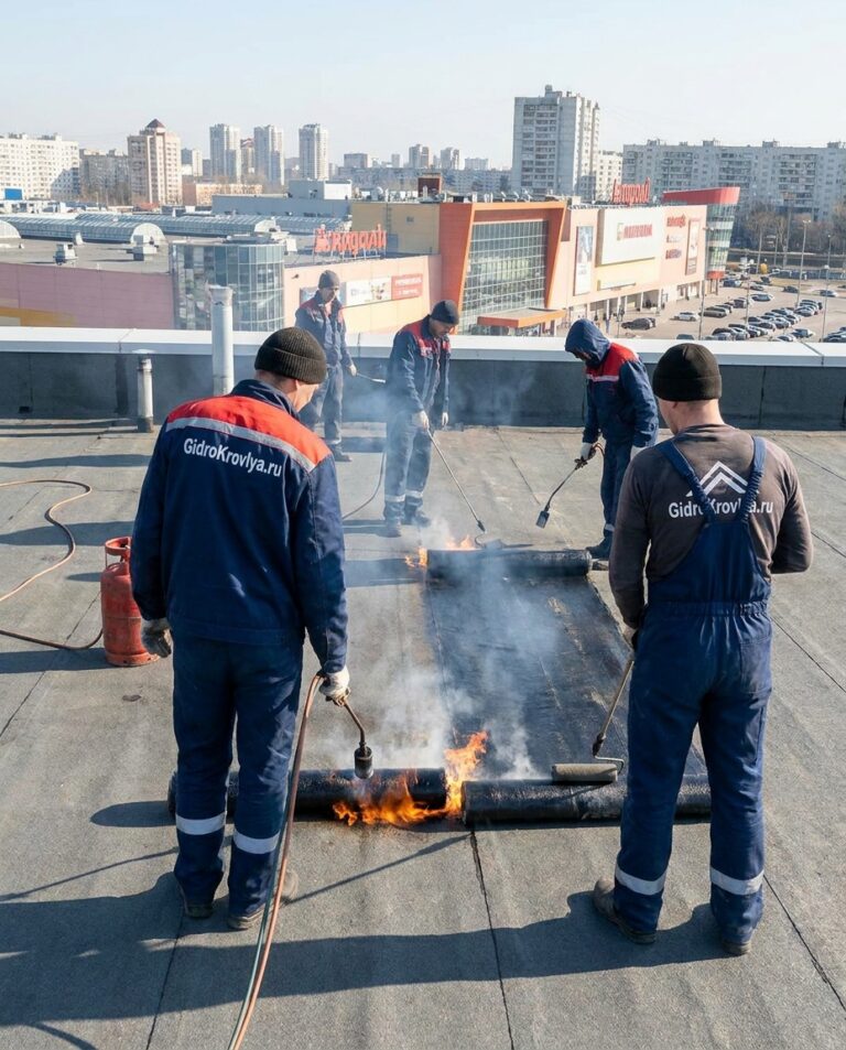 Гидроизоляция кровли бизнес-центра