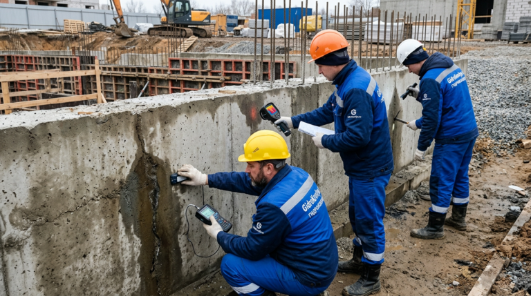 Обследование заглублённого сооружения и поиск протечек